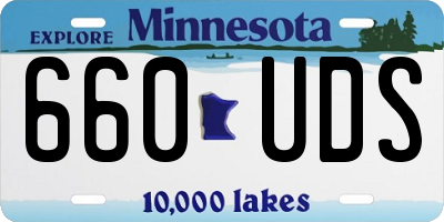 MN license plate 660UDS