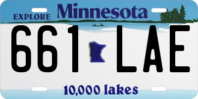 MN license plate 661LAE