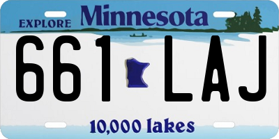 MN license plate 661LAJ