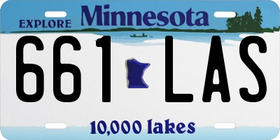 MN license plate 661LAS