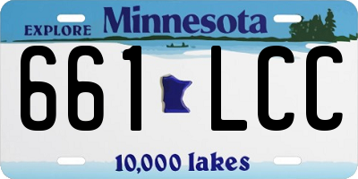 MN license plate 661LCC