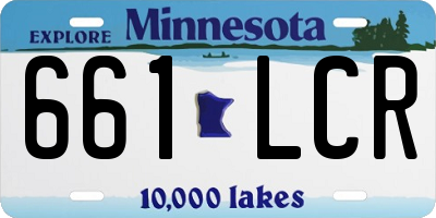 MN license plate 661LCR