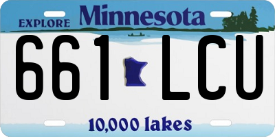 MN license plate 661LCU