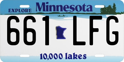 MN license plate 661LFG