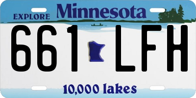 MN license plate 661LFH