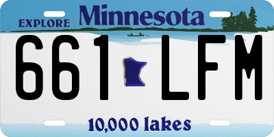 MN license plate 661LFM