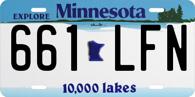 MN license plate 661LFN