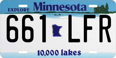 MN license plate 661LFR