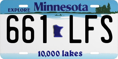 MN license plate 661LFS