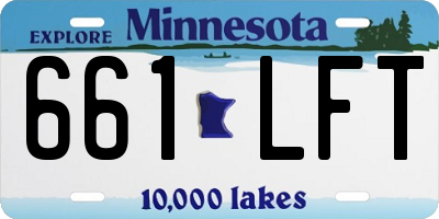 MN license plate 661LFT