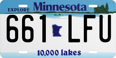 MN license plate 661LFU