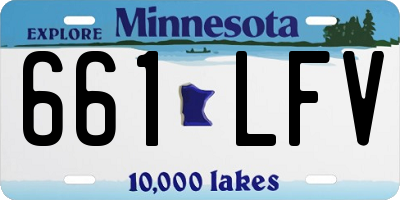 MN license plate 661LFV