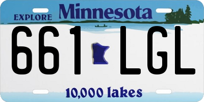 MN license plate 661LGL