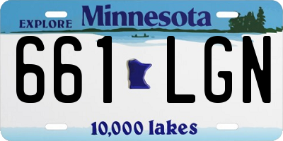 MN license plate 661LGN