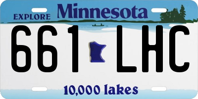 MN license plate 661LHC