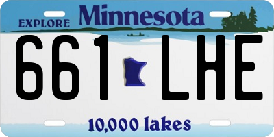 MN license plate 661LHE