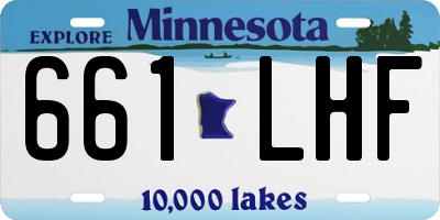 MN license plate 661LHF
