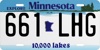 MN license plate 661LHG
