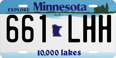 MN license plate 661LHH