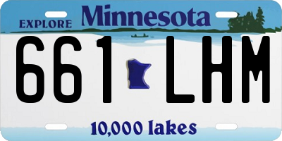 MN license plate 661LHM