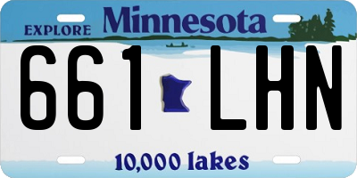 MN license plate 661LHN