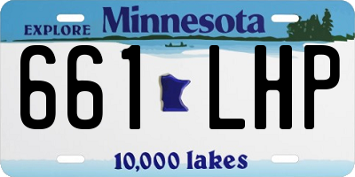 MN license plate 661LHP
