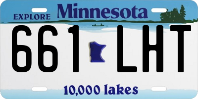MN license plate 661LHT