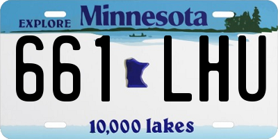 MN license plate 661LHU