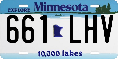 MN license plate 661LHV