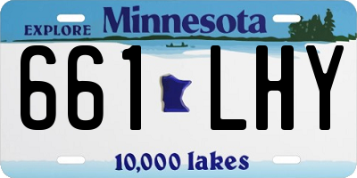 MN license plate 661LHY