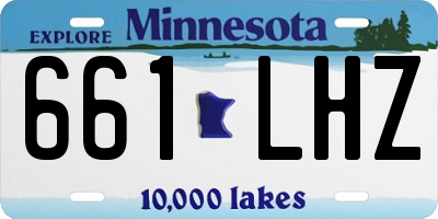 MN license plate 661LHZ
