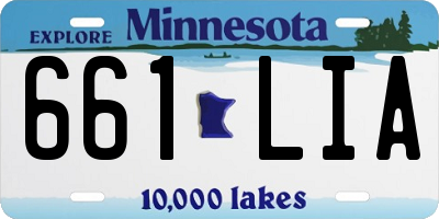 MN license plate 661LIA
