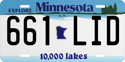 MN license plate 661LID