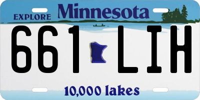 MN license plate 661LIH
