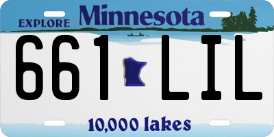 MN license plate 661LIL