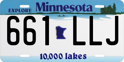 MN license plate 661LLJ
