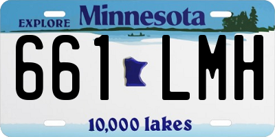 MN license plate 661LMH