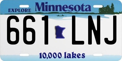 MN license plate 661LNJ