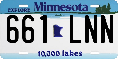 MN license plate 661LNN