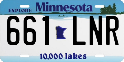 MN license plate 661LNR