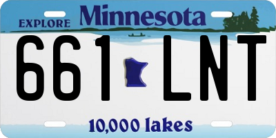 MN license plate 661LNT