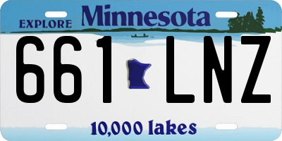 MN license plate 661LNZ
