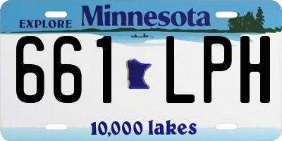 MN license plate 661LPH