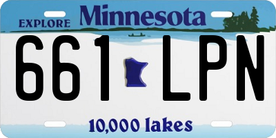 MN license plate 661LPN