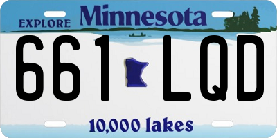 MN license plate 661LQD