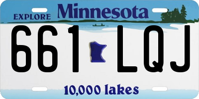 MN license plate 661LQJ