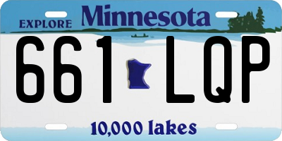 MN license plate 661LQP