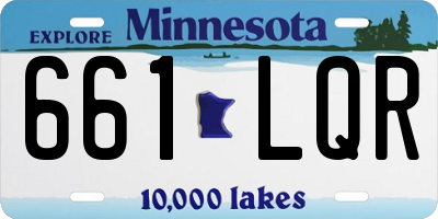 MN license plate 661LQR