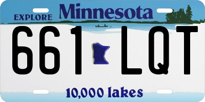 MN license plate 661LQT
