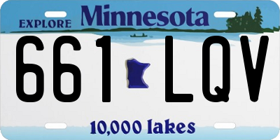 MN license plate 661LQV